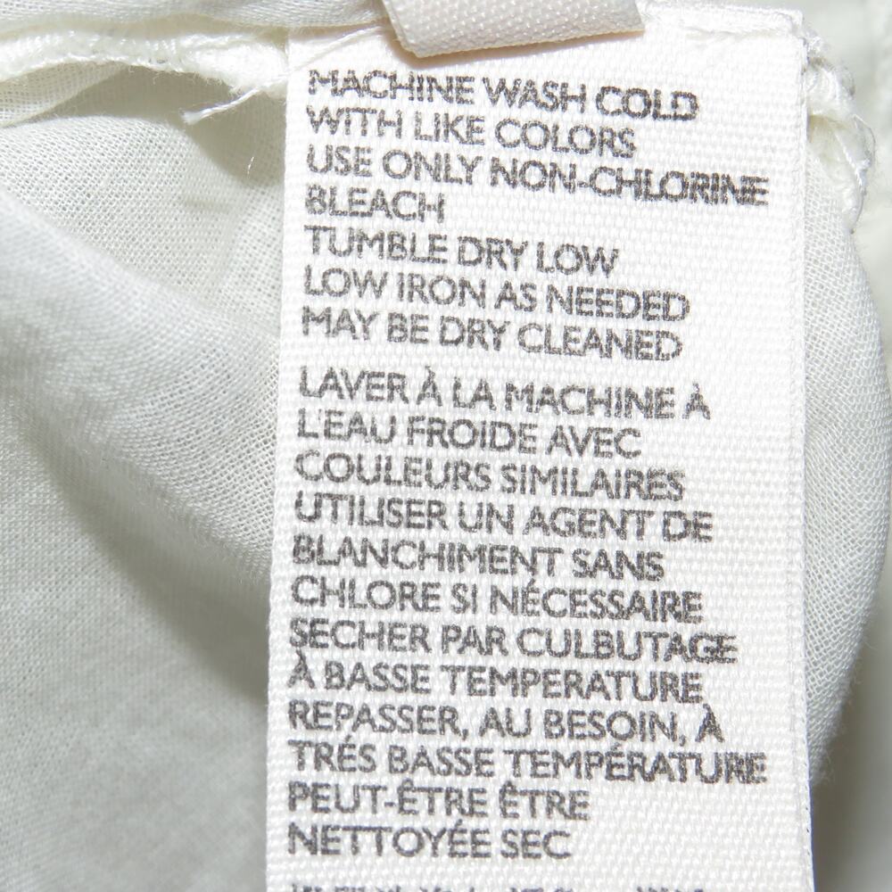 Free People White Boho Button Front Cool Meadow Cotton Top - Picture 12 of 12